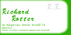 richard rotter business card